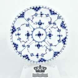 Musselmalet Helblonde Sildetallerken nr. 1-1086. sortering 3  