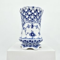 Musselmalet Helblonde Vase nr. 1-1016. sortering 1 