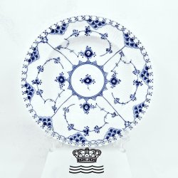 Musselmalet Helblonde Dyb Tallerken nr. 1-1170. sortering 1 