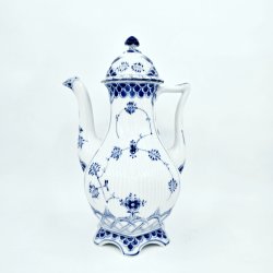 Musselmalet Helblonde Stor Kaffekande nr. 1-1202. sortering 2 