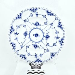 Musselmalet Helblonde Kagetallerken nr. 1-1087. sortering 1