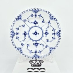 Musselmalet Helblonde Kagetallerken nr. 1-1088. sortering 2  