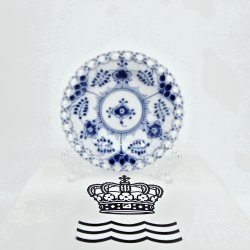 Musselmalet Helblonde Rund Asiet nr. 1-1004. sortering 1 