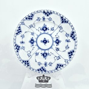 Musselmalet Helblonde Sildetallerken nr. 1-1086. sortering 1