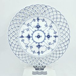 Musselmalet Helblonde Tallerken nr. 1-1099. sortering 1