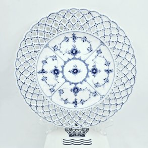 Musselmalet Helblonde Tallerken nr. 1-1099. sortering 1