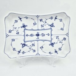 Musselmalet Riflet Bakke nr. 1-269. sortering 1  