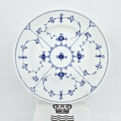 Musselmalet Riflet Frokosttallerken nr. 1-178. sortering 1 