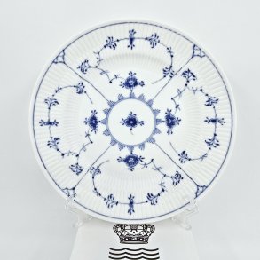 Musselmalet Riflet Frokosttallerken nr. 1-178. sortering 1 