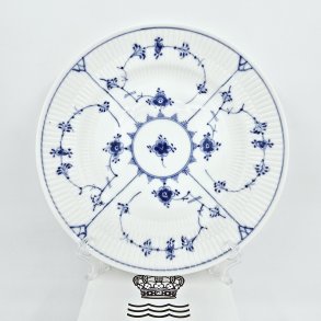 Musselmalet Riflet Frokosttallerken nr. 1-178. sortering 2 