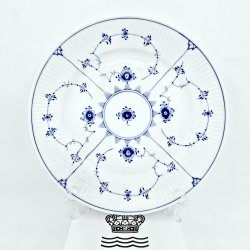 Musselmalet Riflet Frokosttallerken nr. 622. sortering 1