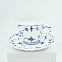 Musselmalet Riflet Kaffekop nr. 1-79. sortering 1 