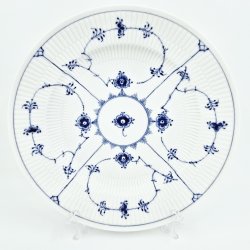 Musselmalet Riflet Middagstallerken nr. 1-175. sortering 2  