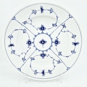 Musselmalet Riflet Middagstallerken nr. 1-175. sortering 2  