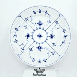 Musselmalet Riflet Middagstallerken nr. 625. sortering 1 