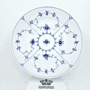 Musselmalet Riflet Middagstallerken nr. 625. sortering 1 