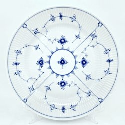 Musselmalet Riflet Middagstallerken nr. 627. sortering 2 