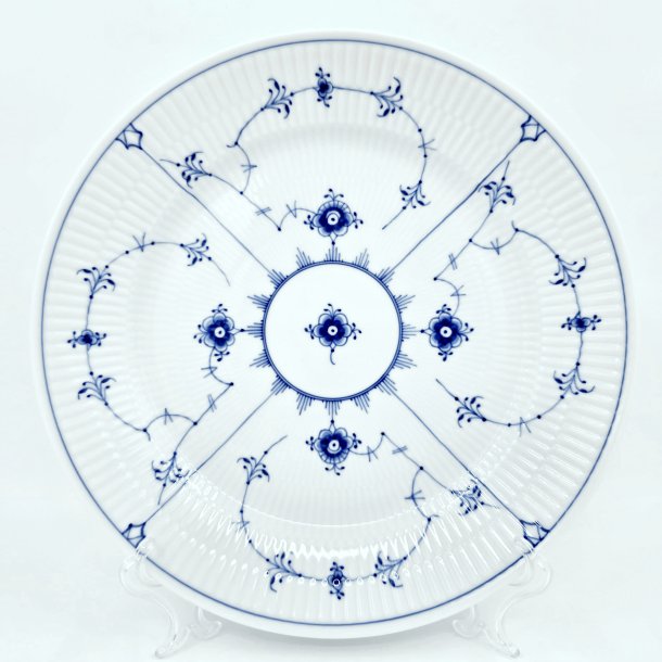 Musselmalet Riflet Middagstallerken nr. 627. sortering 2 