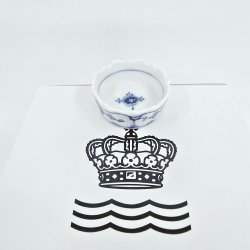 Musselmalet Riflet Saltkar nr. 1-199. sortering 2 