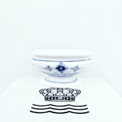 Musselmalet Riflet Saltkar P Fod nr. 1-196. sortering 1 Sjlden  