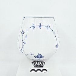 Musselmalet Riflet Vase nr. 681. sortering 2 