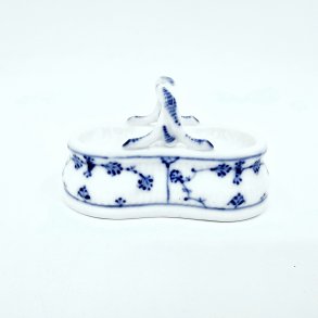 Musselmalet Riflet Dobbelt Saltkar nr. 1-197. sortering 1 Sjlden  