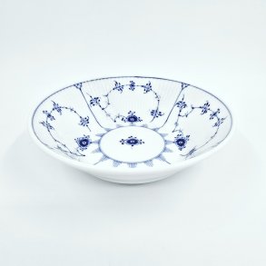 Musselmalet Riflet Dyb Tallerken nr. 600. sortering 2 