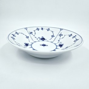 Musselmalet Riflet Dyb Tallerken nr. 608. sortering 2 