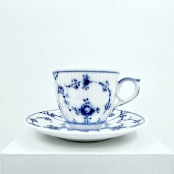 Musselmalet Riflet Espressokop nr. 1-298. sortering 2 