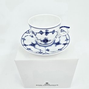 Musselmalet Riflet Espressokop nr. 1-298. sortering 1 