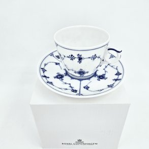 Musselmalet Riflet Espressokop nr. 1-80. sortering 1 