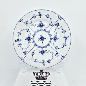 Musselmalet Riflet Kagetallerken nr. 1-181. sortering 2  