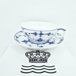 Musselmalet Riflet Espressokop nr.1-357. sortering 1 