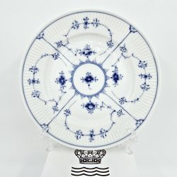 Musselmalet Riflet Tallerken nr. 179. sortering 1 