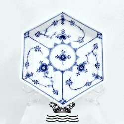 Musselmalet Riflet Sekskantet Bakke nr. 1-2138. sortering 1 