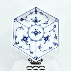 Musselmalet Riflet Sekskantet Bakke nr. 1-2138. sortering 1 