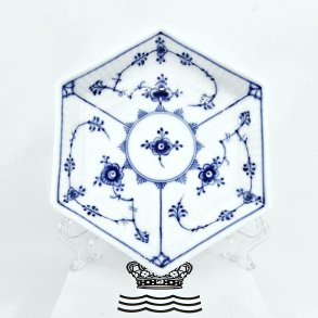 Musselmalet Riflet Sekskantet Bakke nr. 1-2138. sortering 1 