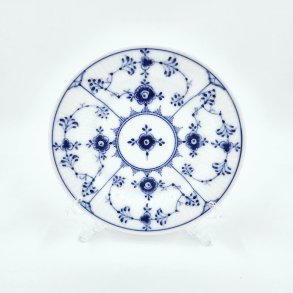 Musselmalet Riflet Tallerken nr. 1-182. sortering 1