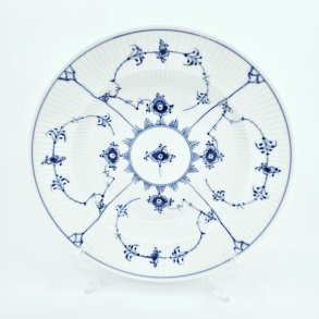 Musselmalet Riflet Dyb Tallerken nr. 1-167. sortering 2 