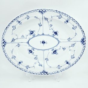 Musselmalet Halvblonde Riflet fad nr. 1-533. sorterin 1  