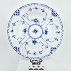 Musselmalet Halvblonde Sildetallerken nr. 620. sortering 2  