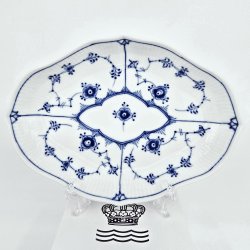 Musselmalet Riflet Oval Asiet nr. 1-147. sortering 1