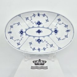 Musselmalet Riflet Oval asiet nr. 356. sortering 2 