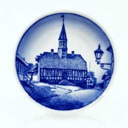 Royal Copenhagen Mini Platte Ebeltoft R�dhus 75-2010    