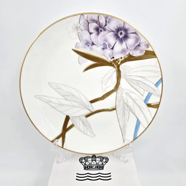 Royal Copenhagen Flora Tallerken Rhododendron nr 619. sortering 1 