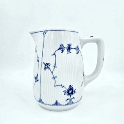 Musselmalet Riflet Kande nr. 1-2224. sortering 2 Hotelporcel�n 