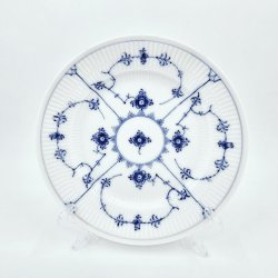 Musselmalet Riflet Tallerken nr. 179. sortering 1 