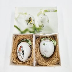 Royal Copenhagen P�ske�g Bogfinke &amp; Hvid Anemone 2009. Sortering 1 