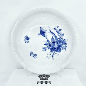 Bl� Blomst Svejfet Rundt Fad nr. 10-1691. sortering 1  