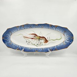 Bl� Fiskestel Fiskefad nr. 1212-3001. sortering 1 Sj�lden